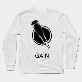 Gain Knob (Chicken-head, black) 100% Long Sleeve T-Shirt